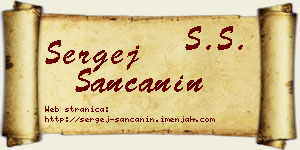 Sergej Sančanin vizit kartica